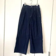 GU ワイドデニムパンツ Lのサムネイル