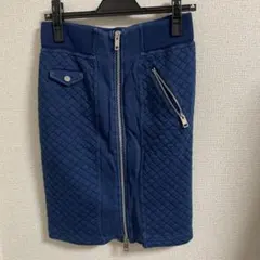 DIESELネイビー キルティング タイトスカート Sのサムネイル