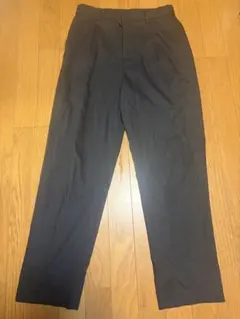 UNIQLO タックテーパードパンツ イージーパンツ ブラック S