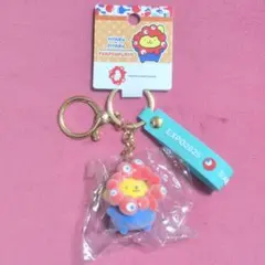 サンリオ ミャクミャク フロッキー ストラップ キーホルダ ポムポム