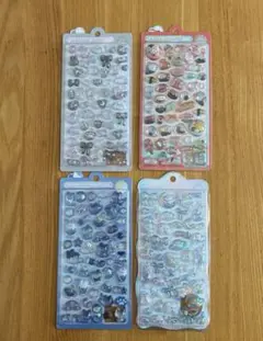 ［正規品］ボンボンドロップシール　4枚　めしめし　ぶらっく　夜ねこ　オーロラ