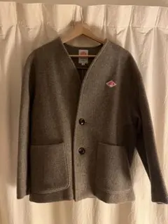 DANTON ウールモッサノーカラージャケット サイズ36 グレー