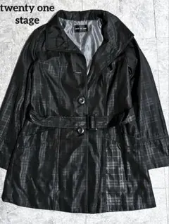 twenty one stage トレンチコート黒 11AR 春 秋 レディース