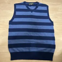 Eddie Bauer ストライプ ベスト XS