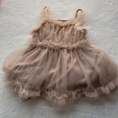 限定セール！現品限り！ベビードレス フリル　くすみピンク　バースデーフォト結婚式