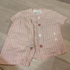 無印良品 パジャマ 赤ギンガムチェック 100cmのサムネイル