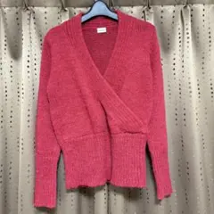 【バントロア】ニット カシュクール レッド フリーサイズ