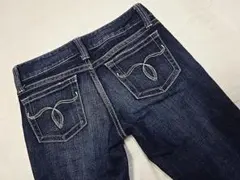 MOUSSY☆濃紺ストレッチスキニーデニム☆24☆ウェスト約69cm