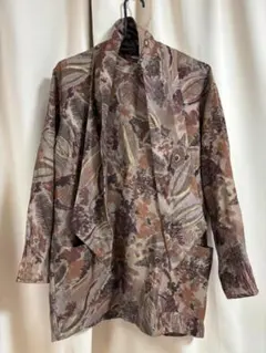 ウンガロ　タイ付 花柄長袖トップス サイズ7号 ungaro 年代物なのでお安く