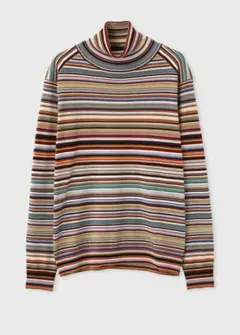 Paul Smith シグネチャーストライプ タートルネックニット M