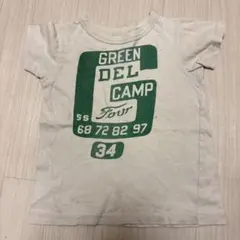 デニムダンガリー Tシャツ 110-115cm アイボリー