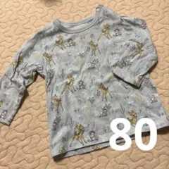 【80サイズ】バンビ長袖tシャツ　ユニクロ