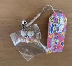 希少】Hello Kitty 大阪限定 花博 蝶 ストラップ 根付け - メルカリ