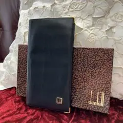dunhill ダンヒル 長財布 ブラック レザー 匿名配送
