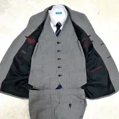 【美品】hiromichi nakano ３ピース セットアップ 千鳥柄 M