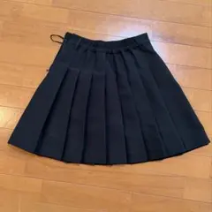 黒 プリーツスカート　インパン付きのサムネイル