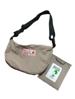 ソレイユ スヌーピー ウィークエンドショルダーバッグ ベージュ 美品