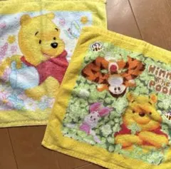 プーさん　タオル　ハンカチ　ハンドタオル
