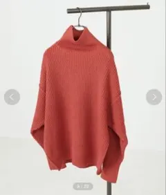 FREAK’S STORE ビッグシルエット 片畦 タートルネックニットのサムネイル