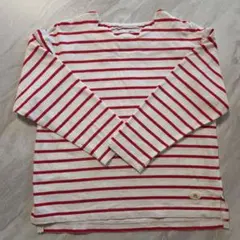 赤白　ボーダー 長袖Tシャツ　 110cm