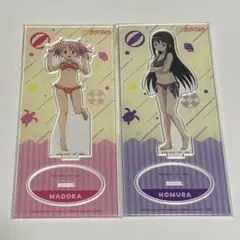 魔法少女まどか☆マギカ　水着　アクリルスタンド　暁美ほむら　鹿目まどか　2点
