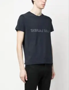 サンローラン リバースロゴ Tシャツ 黒 M クリーニング済 - メルカリ