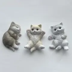 seria　ミニオブジェ　猫　3点セット