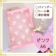 大人気✨アクリル バインダー saving 貯金 A6 家計管理 シール帳 韓国
