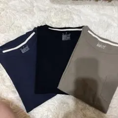 【美品】Mサイズ無印良品 半袖Tシャツ ブラウン、ブラック、ネイビー
