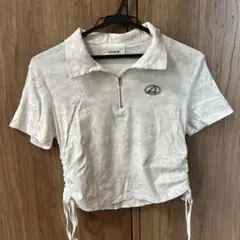 tシャツ プレート付きスキッパークロップド丈Ｔシャツ レディースのサムネイル