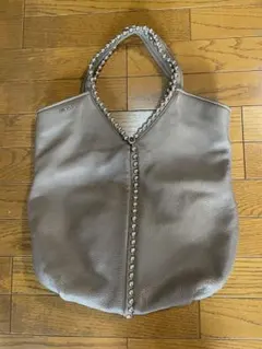 FURLA スタッズ レザートートバッグ⭐︎レザー完売ベージュ