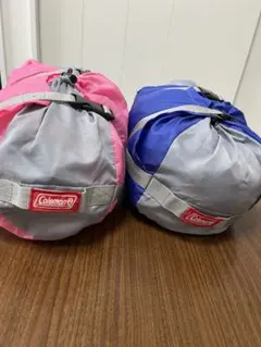 子供用 Coleman 寝袋 シュラフ 2点セット ピンク ブルーのサムネイル
