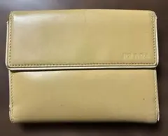 PRADA 長財布 ベージュ エナメル 箱・ギャランティ付 - メルカリ