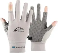 手袋 メンズ 夏 UV手袋 接触冷感 薄手 滑り止め アウトドア スポーツ