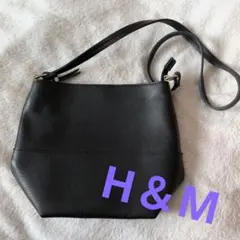 H&M 黒 ショルダーバッグ