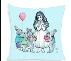 ヒグチユウコ：LADUREEラデュレコラボ・クッションカバー45cm×45c