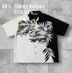 【TommyBahama】希少美品90sシルク100%アロハシャツオープンカラーのサムネイル
