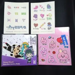 BTS TinyTAN タイニータン ステッカー 他 ジョングク 4点