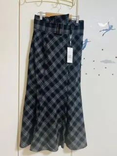 【最終お値下げ】チェック柄マーメイドスカート