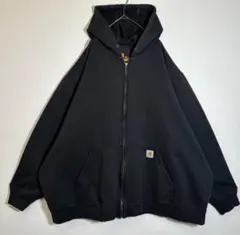 Carhartt カーハート ワンポイント刺繍ロゴ　裏起毛　ジップアップパーカーのサムネイル