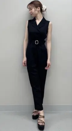 リゼクシー　テーラーコンビネゾンm サイズ　ブラック