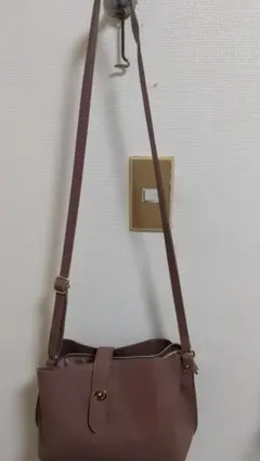 grove ピンクブラウン ショルダーバッグ