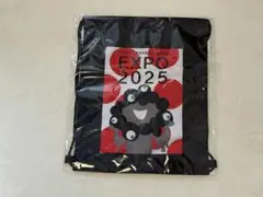 完売新品◆EXPO2025◆ミャクミャク◆モノクロ柄ナップザック◆黒◆ブラック