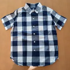 GAP KIDS 半袖チェックシャツ S（120）