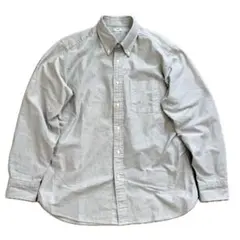 ユニクロ　オックスフォードシャツ　06 GREY Lサイズ