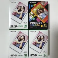 FUJIFILM instax mini チェキ用フィルム 10枚入×4箱40枚