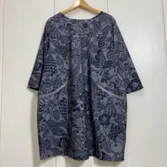 Makana na Kathy ストレッチ 花柄 フルーツ柄 ワンピース