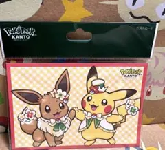 ポケモン　ポケパークカントー　ピカチュウとイーブイ　ポストカード