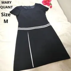 【オシャレ☆かわいい☆MARY QUANT】黒　白　ワンピース　サイズM