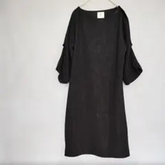 Bou Jeloud ブラック ワンピース バルーンスリーブ